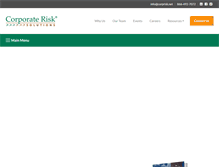 Tablet Screenshot of corprisk.net